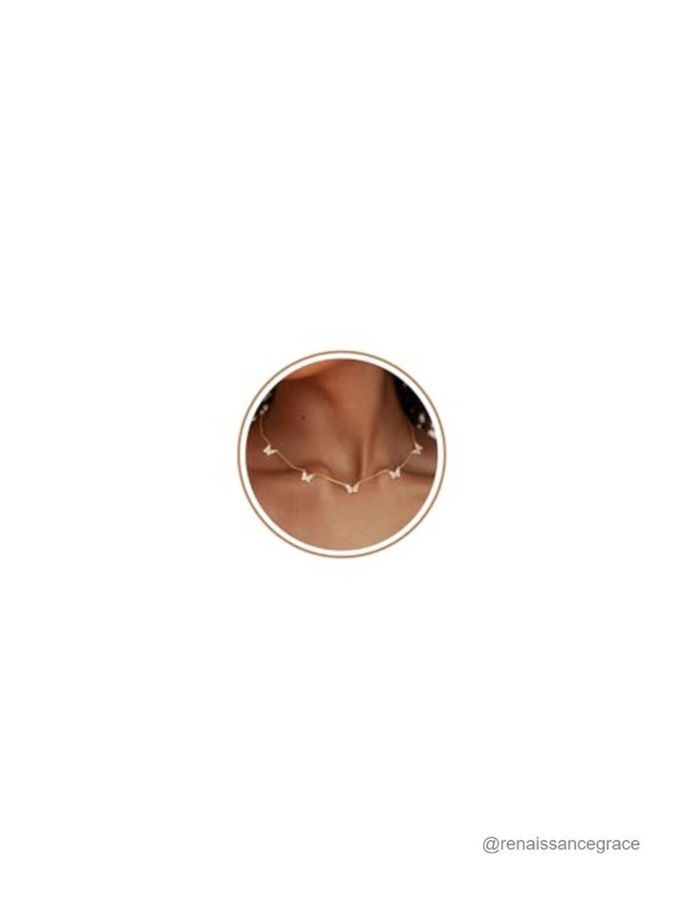 Dainty Non-Tarnish Choker with CZ Charms, 14k Gold Plated, Hypoallergenic,